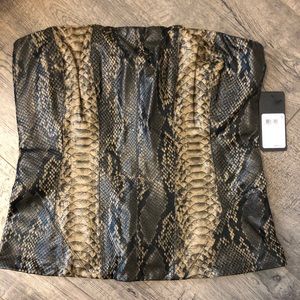 NWT Guess Faux Leather Halter